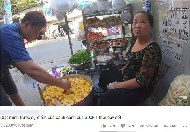 Đến review quán bánh canh 300k nổi tiếng Sài Gòn rồi nhận xét “ế, qua thời hoàng kim”, Youtuber bị chỉ trích kém duyên, cố tình chọc quê chủ quán - Ảnh 1.
