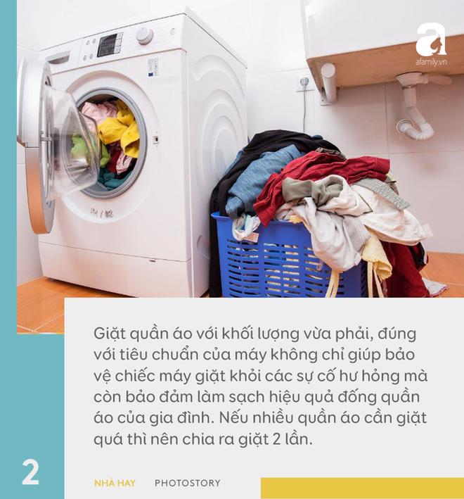 6 hướng dẫn hữu ích cho việc sử dụng máy giặt đúng cách, giúp tăng tuổi thọ dùng được trên 10 năm - Ảnh 2.