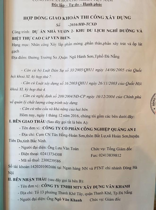 Chủ đầu tư khu du lịch nghìn tỉ nợ tiền nhà thầu, hàng trăm công nhân bị nợ lương - Ảnh 1.