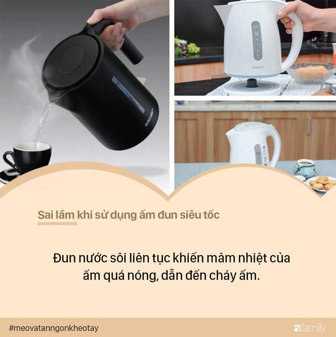 7 sai lầm khi sử dụng ấm siêu tốc có thể khiến ổ điện nổ tung, dễ gây hại đến cả nhà - Ảnh 1.