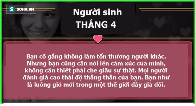 Sinh ra trong tháng mấy cũng có thể dự đoán tình yêu của bạn thăng hay trầm - Ảnh 4.