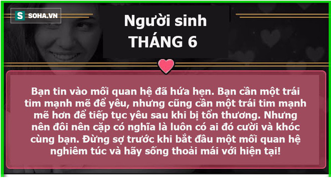 Sinh ra trong tháng mấy cũng có thể dự đoán tình yêu của bạn thăng hay trầm - Ảnh 6.