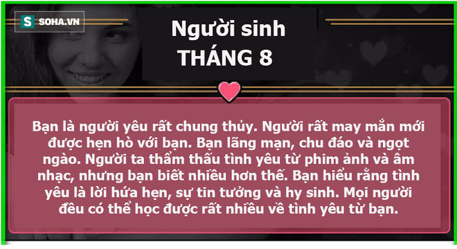 Sinh ra trong tháng mấy cũng có thể dự đoán tình yêu của bạn thăng hay trầm - Ảnh 8.