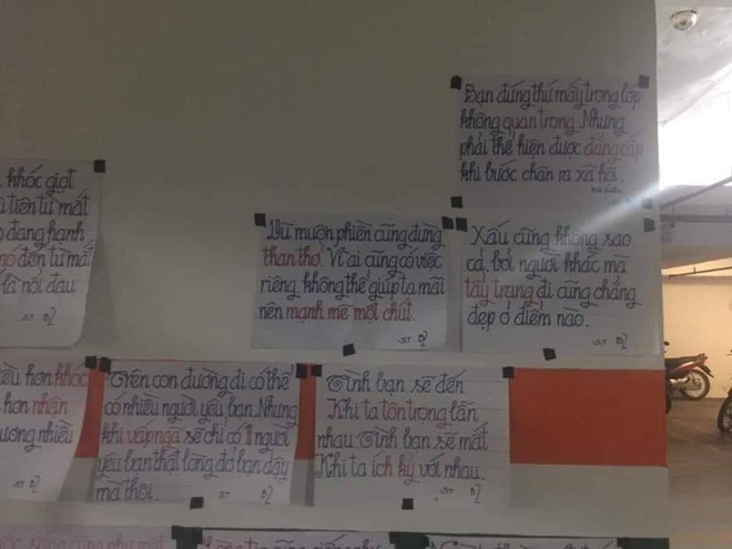 Người bảo vệ dán các mẩu giấy quanh hầm gửi xe, nội dung khiến ai thấy cũng bất ngờ - Ảnh 7.
