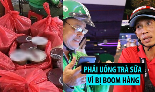 Bị bom trà sữa, shipper đành mang về, cay đắng khoe với vợ là được khách tặng - Ảnh 1.