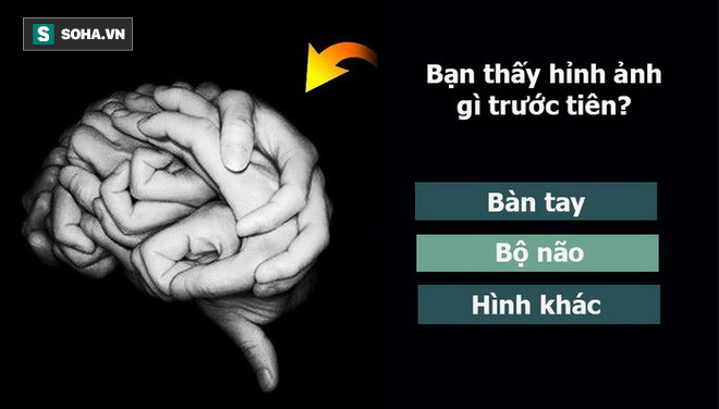 Nhận ra bộ não hay bàn tay trước tiên? Nếu thấy thêm hình khác thì bạn vô cùng sáng tạo - Ảnh 1.