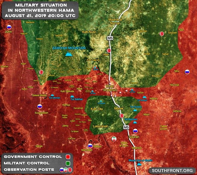 QĐ Syria chiến thắng như chẻ tre, giải phóng Khan Shaykhun, thắt chặt vòng vây Hama - Khủng bố tháo chạy - Ảnh 5.