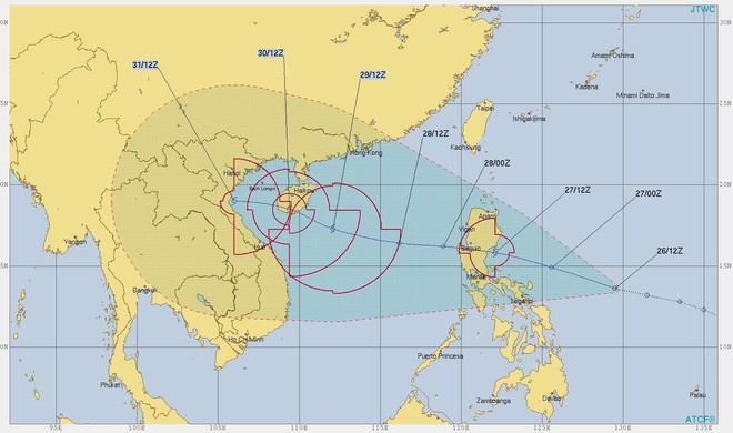 Áp thấp sắp mạnh thành bão tiến vào Biển Đông dịp nghỉ lễ 2/9 - Ảnh 2.