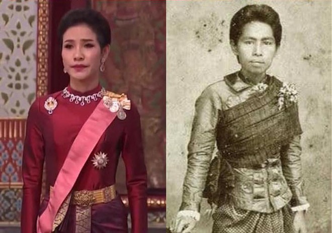 Lần đầu tiên trong lịch sử hiện đại, vua Thái Lan công bố vợ lẽ, sắc phong Hoàng quý phi, vẻ mặt Hoàng hậu ngồi bên cạnh mới đáng chú ý - Ảnh 4.