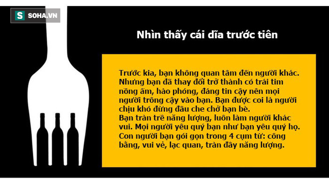 Hãy xem cá tính của bạn thú vị mức nào khi nhìn thấy cái dĩa hay cái chai trước tiên - Ảnh 2.