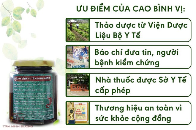 Cao Bình Vị Tâm Minh đường đánh bay trào ngược dạ dày có đờm - Ảnh 5.