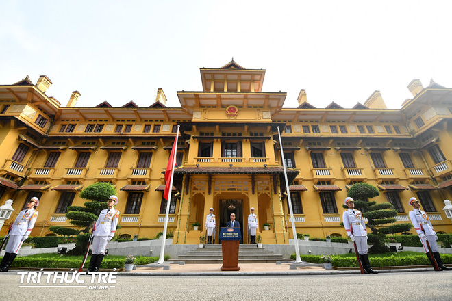 Long trọng tổ chức Lễ Thượng cờ kỷ niệm 52 năm ngày thành lập ASEAN tại Hà Nội - Ảnh 3.