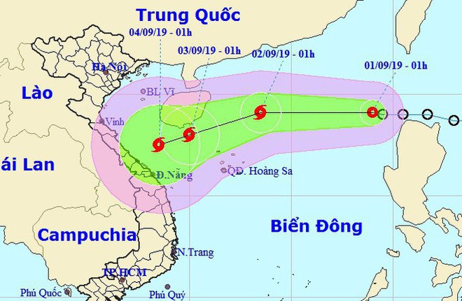 Áp thấp nhiệt đới trên Biển Đông, mạnh lên thành bão vào miền Trung - Ảnh 1.