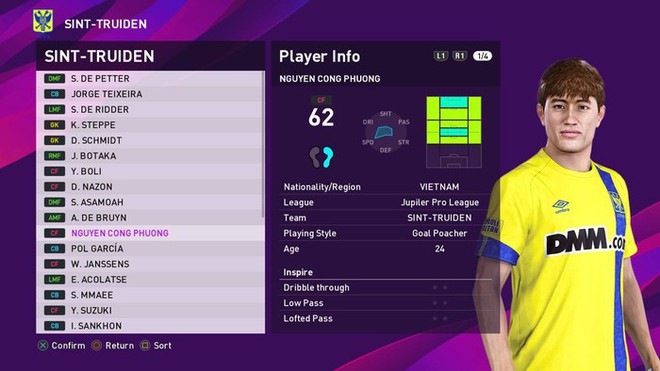 Ngỡ ngàng với tạo hình của Công Phượng, Văn Hậu trong PES 2020 - Ảnh 2.