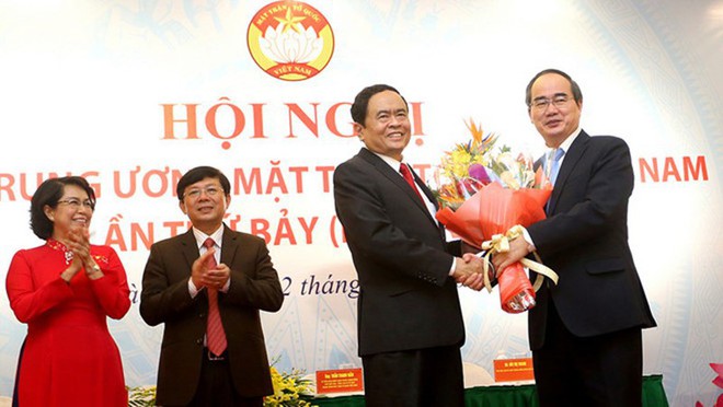 Ông Trần Thanh Mẫn tái đắc cử Chủ tịch UBTW MTTQ Việt Nam - Ảnh 1.