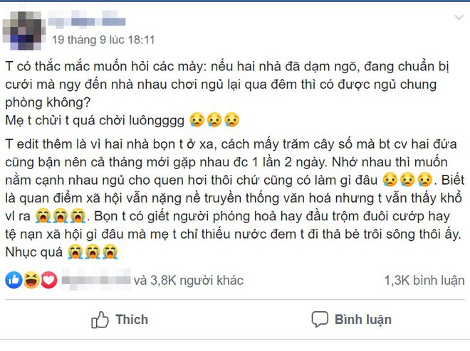 Để bạn trai sắp cưới đến ngủ cạnh cho quen hơi, cô gái bị mẹ mắng cho phát nhục  - Ảnh 1.