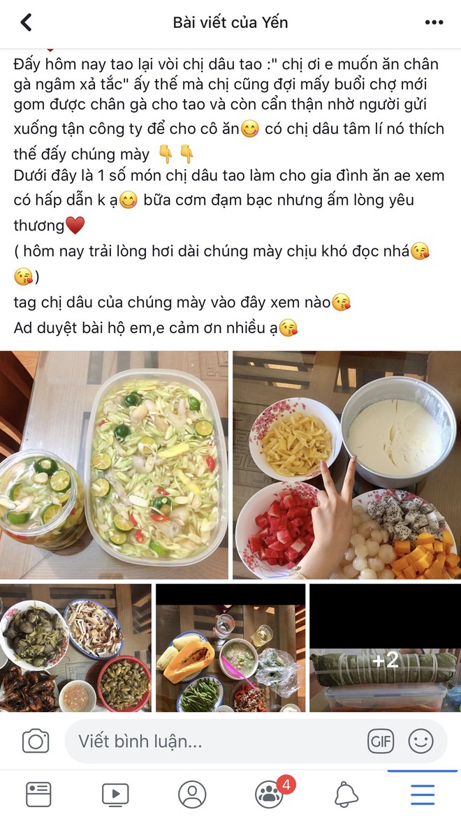 Em chồng lên mạng khoe được chị dâu chăm như chăm con, loạt ảnh chụp mâm cơm gây chú ý - Ảnh 1.