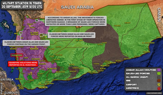 Houthi thắng lớn chưa từng có, bắt sống 2.000 lính Saudi - 2 tàu khu trục Mỹ chất đầy Tomahawk áp sát Syria - Ảnh 2.