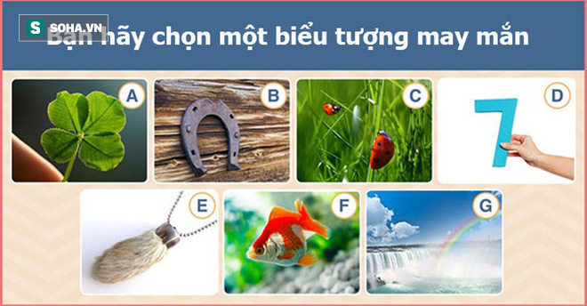 Hãy chọn biểu tượng bạn cho là may mắn, đáp án sẽ tiết lộ đường tình duyên của bạn - Ảnh 1.