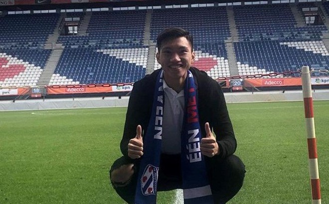 Hậu vệ Đoàn Văn Hậu đã có mặt tại câu lạc bộ SC Heerenveen