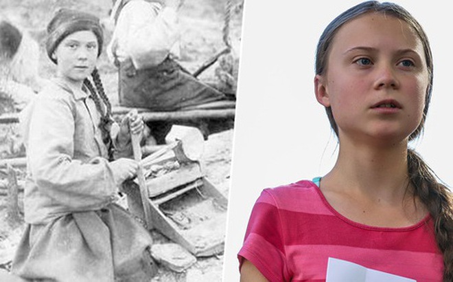 Dân mạng xôn xao khi Greta Thunberg xuất hiện trong bức hình từ cách đây 120 năm: Tấm hình có thật 100%, phải chăng cô bé có thể xuyên không?