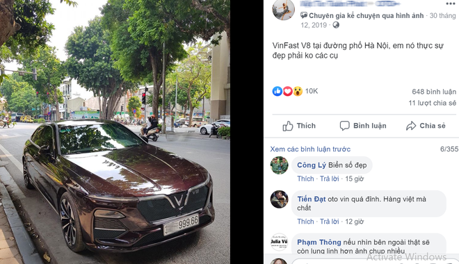 Tranh cãi thân thế chiếc Vinfast Lux V8 biển kép siêu đẹp gây bão mạng - Ảnh 1.