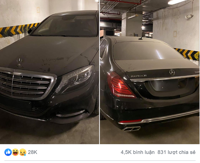 Xót xa Mercedes-Maybach S600 14 tỷ đồng bị lãng quên trong hầm đỗ xe, phủ bụi dày đặc - Ảnh 1.