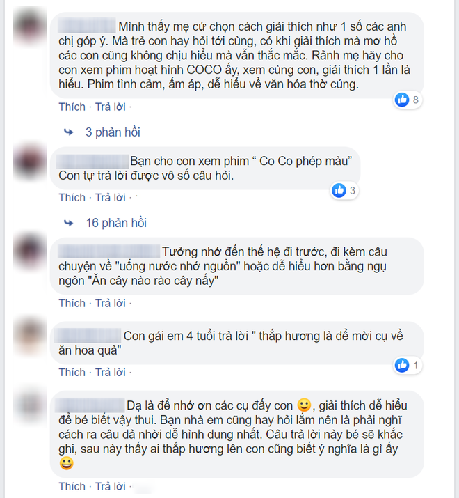 Con gái 4 tuổi hỏi “thắp hương làm gì? khiến mẹ bối rối, phụ huynh thông thái mách nước ngay câu trả lời hay ho - Ảnh 3.