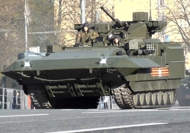 Uy lực khủng khiếp từ xe chiến đấu bộ binh T-15 Armata của Nga - Ảnh 11.