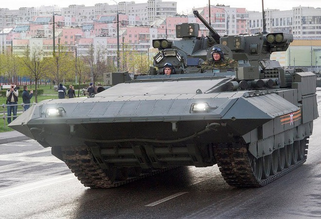 Uy lực khủng khiếp từ xe chiến đấu bộ binh T-15 Armata của Nga - Ảnh 13.