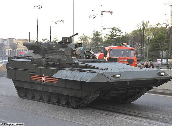 Uy lực khủng khiếp từ xe chiến đấu bộ binh T-15 Armata của Nga - Ảnh 15.