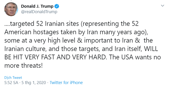 CẬP NHẬT: TT Trump sẽ dùng kho vũ khí 2.000 tỷ USD để san phẳng Iran – Quốc hội Iraq họp khẩn, quân Mỹ sắp bị “tống cổ” ra khỏi Baghdad? - Ảnh 17.