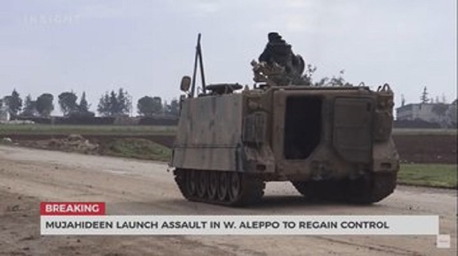 Xe tăng T-90 Syria bị phiến quân tóm sống, nghênh ngang đánh trả quân chính phủ - Ảnh 2.