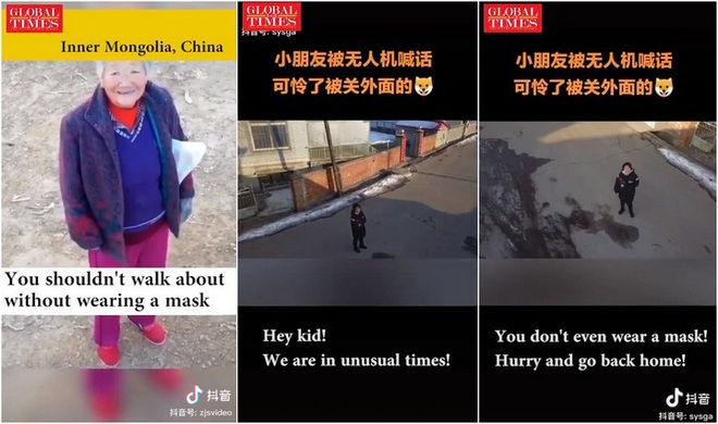 Drone có thêm một sứ mệnh mới tại Trung Quốc: Nhắc nhở người dân đeo khẩu trang khi ra ngoài đường để chống dịch - Ảnh 3.