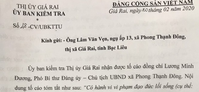 Khiển trách Chủ tịch xã mang phở cho phụ nữ vắng chồng - Ảnh 1.