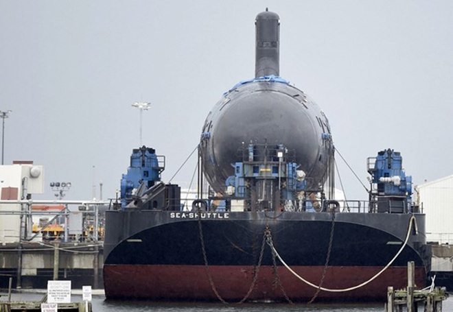 Siêu tàu ngầm hạt nhân Mỹ mới hạ thủy đã bị nước biển lột vỏ - Ảnh 4.