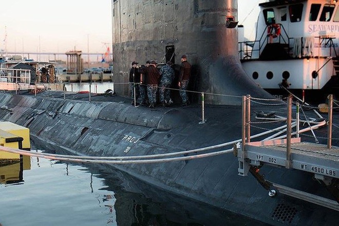 Siêu tàu ngầm hạt nhân Mỹ mới hạ thủy đã bị nước biển lột vỏ - Ảnh 10.