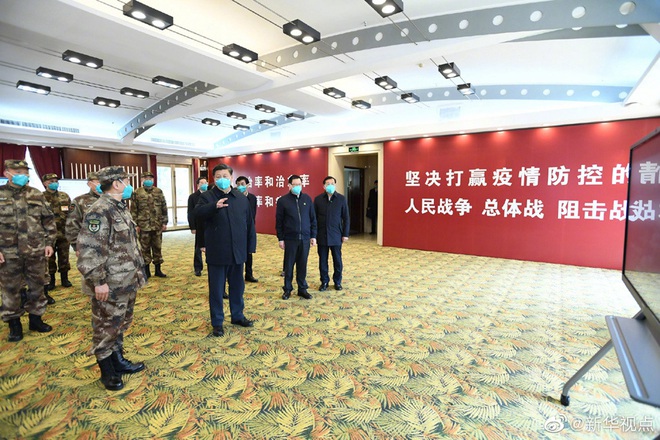 Chủ tịch Trung Quốc Tập Cận Bình lần đầu tới Vũ Hán thị sát công tác phòng chống Covid-19 - Ảnh 3.