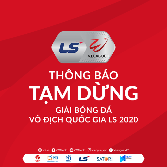 NÓNG: VPF tạm dừng V.League ngay lập tức, nghỉ đến hết tháng 3 để tránh dịch Covid-19 - Ảnh 2.