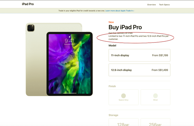Nguồn cung khan hiếm, Apple chỉ cho người dùng mua tối đa 2 chiếc iPhone, iPad cùng lúc - Ảnh 2.
