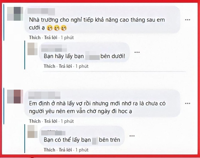 Kêu than Nếu nhà trường còn cho nghỉ tiếp thì tháng sau em lấy chồng, nữ sinh nhận ngay câu trả lời mặn hơn muối từ thầy giáo - Ảnh 1.