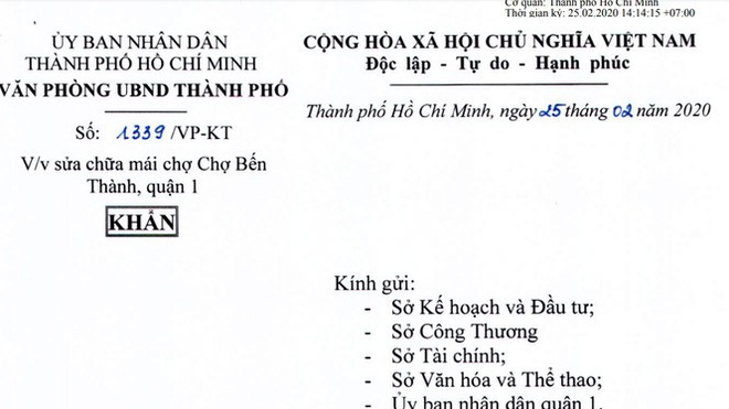 TPHCM đang xem xét sửa chợ Bến Thành - Ảnh 1.