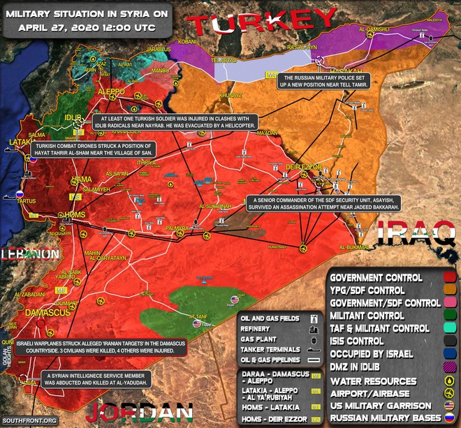 Đụng độ nảy lửa, Thổ khẩn cấp điều trực thăng sơ tán binh lính ở Idlib - Phòng không Syria dồn dập khai hỏa đánh chặn mục tiêu lạ - Ảnh 1.