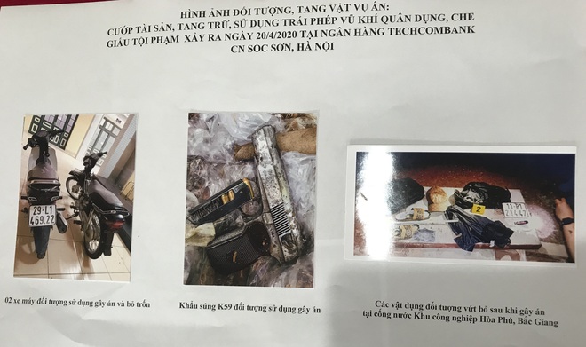 Kẻ nổ súng cướp ngân hàng ở Sóc Sơn khai báo quanh co về khẩu súng - Ảnh 1.