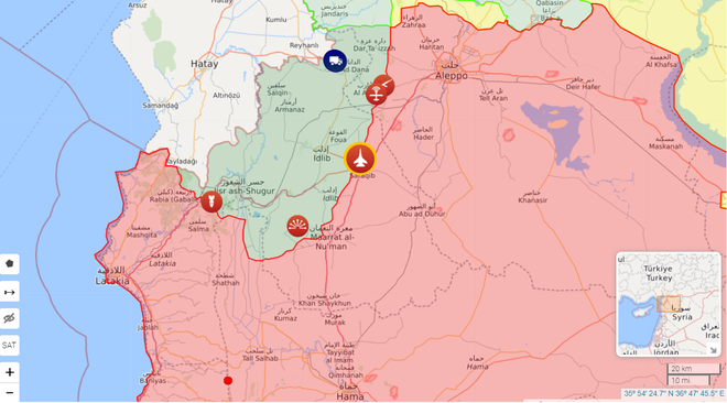 Thổ Nhĩ Kỳ tấn công căn cứ đầu não QĐ Syria, tướng cấp cao Syria tử trận - Máy bay Nga uy hiếp phiến quân ở Idlib - Ảnh 1.