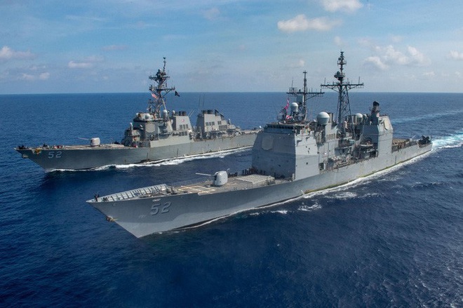 Cận cảnh các tàu chiến Mỹ thách thức Trung Quốc ở biển Đông - Ảnh 9.