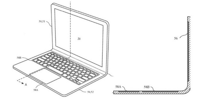 Apple hé lộ ý tưởng bằng sáng chế laptop màn hình cong, có thể áp dụng trên MacBook trong tương lai? - Ảnh 2.