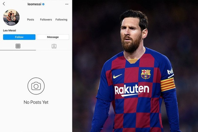 Fan tá hỏa khi chứng kiến tài khoản 152 triệu follow của Messi bỗng mất sạch: Phải chăng có bàn tay đen của Ronaldo? - Ảnh 1.