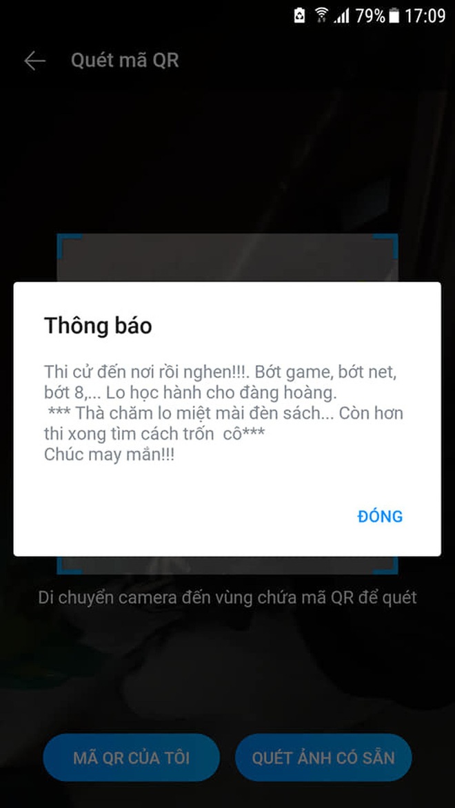 Giáo viên phát đề cương ôn tập chẳng hiểu lại để mã QR làm gì, học trò scan nhận về kết quả đọc vào là nhột - Ảnh 2.