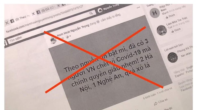 Người đàn ông bị khởi tố vì đăng tin có 3 người chết vì Covid-19 lên Facebook  - Ảnh 1.